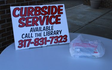 Curbside service for picking up holds is now available.  Call (317) 831-7323 when you arrive at your pre-scheduled date and time.